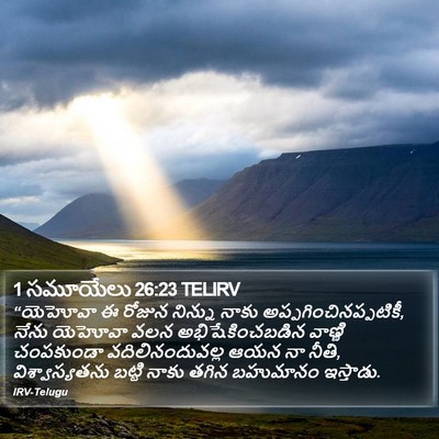 1 సమూయేలు 26:23 TELIRV Bible Verse Image