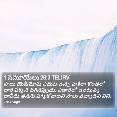 1 సమూయేలు 26:3 TELIRV Bible Verse Image