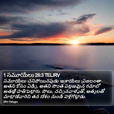 1 సమూయేలు 28:3 TELIRV Bible Verse Image