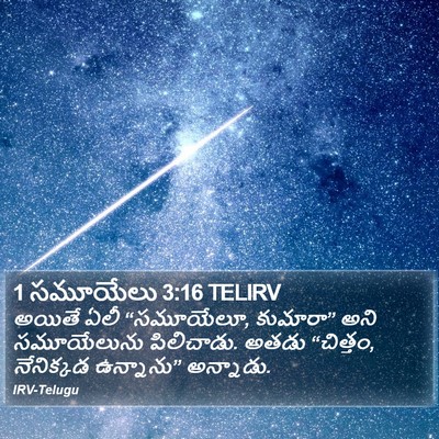 1 సమూయేలు 3:16 TELIRV Bible Verse Image