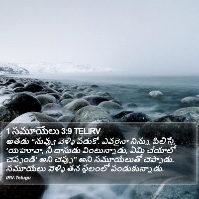 1 సమూయేలు 3:9 TELIRV Bible Verse Image