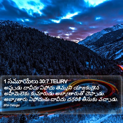 1 సమూయేలు 30:7 TELIRV Bible Verse Image