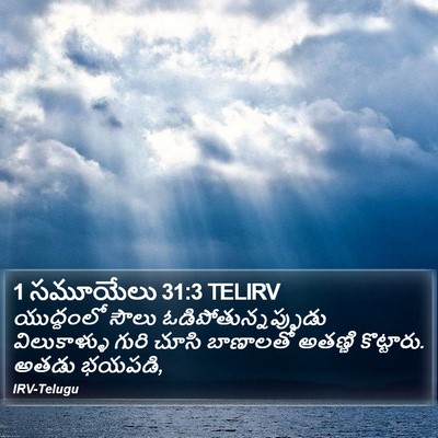 1 సమూయేలు 31:3 TELIRV Bible Verse Image