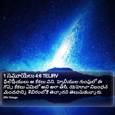 1 సమూయేలు 4:6 TELIRV Bible Verse Image