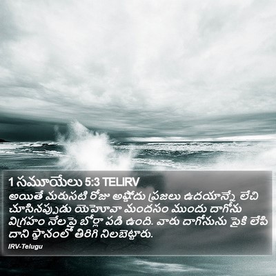 1 సమూయేలు 5:3 TELIRV Bible Verse Image