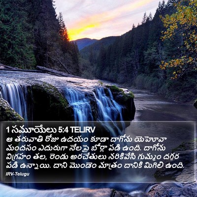 1 సమూయేలు 5:4 TELIRV Bible Verse Image