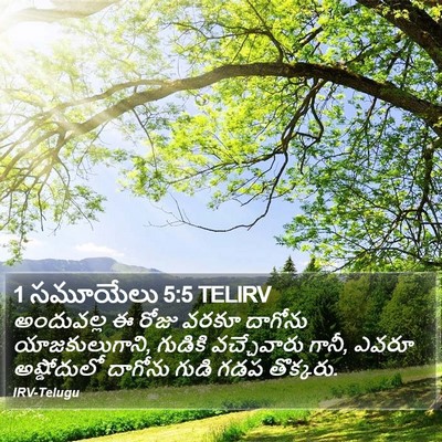 1 సమూయేలు 5:5 TELIRV Bible Verse Image