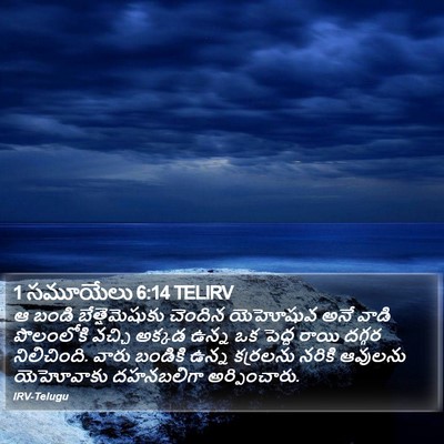 1 సమూయేలు 6:14 TELIRV Bible Verse Image