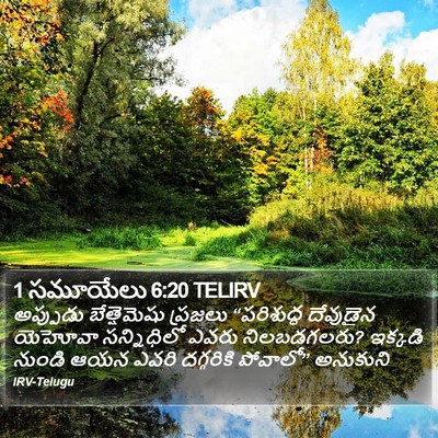 1 సమూయేలు 6:20 TELIRV Bible Verse Image