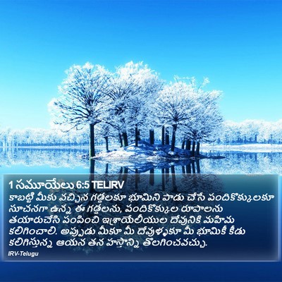 1 సమూయేలు 6:5 TELIRV Bible Verse Image