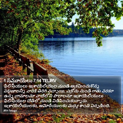 1 సమూయేలు 7:14 TELIRV Bible Verse Image