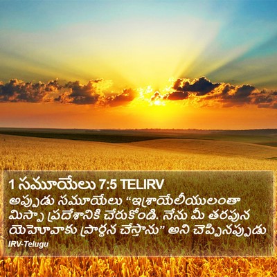 1 సమూయేలు 7:5 TELIRV Bible Verse Image