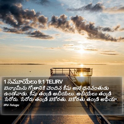 1 సమూయేలు 9:1 TELIRV Bible Verse Image