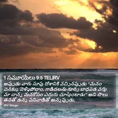 1 సమూయేలు 9:5 TELIRV Bible Verse Image