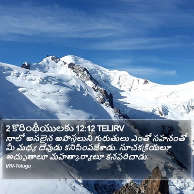 2 కొరింథీయులకు 12:12 TELIRV Bible Verse Image
