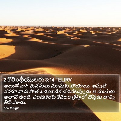 2 కొరింథీయులకు 3:14 TELIRV Bible Verse Image