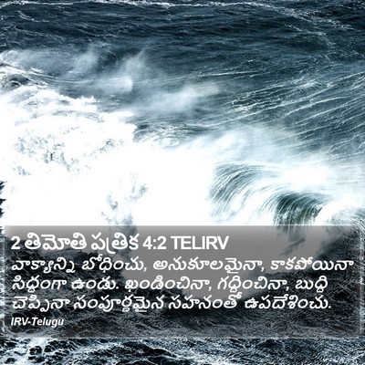 2 తిమోతి పత్రిక 4:2 TELIRV Bible Verse Image