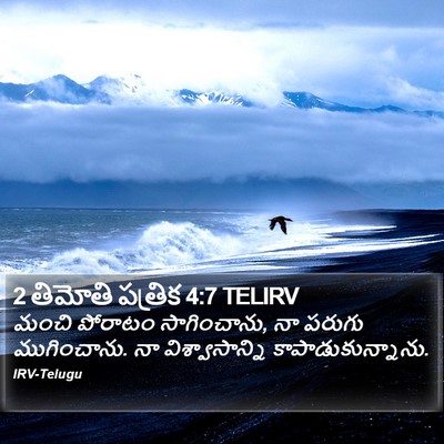 2 తిమోతి పత్రిక 4:7 TELIRV Bible Verse Image
