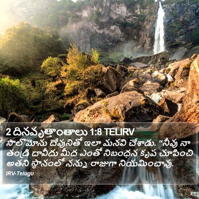 2 దినవృత్తాంతాలు 1:8 TELIRV Bible Verse Image