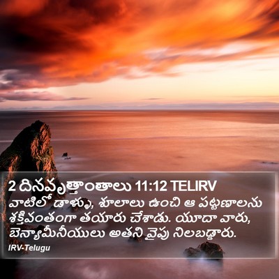 2 దినవృత్తాంతాలు 11:12 TELIRV Bible Verse Image