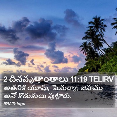 2 దినవృత్తాంతాలు 11:19 TELIRV Bible Verse Image