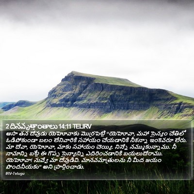 2 దినవృత్తాంతాలు 14:11 TELIRV Bible Verse Image