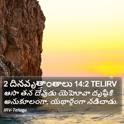 2 దినవృత్తాంతాలు 14:2 TELIRV Bible Verse Image