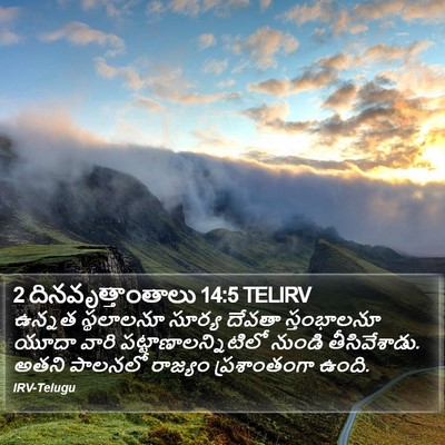 2 దినవృత్తాంతాలు 14:5 TELIRV Bible Verse Image