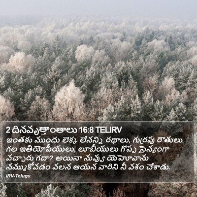 2 దినవృత్తాంతాలు 16:8 TELIRV Bible Verse Image