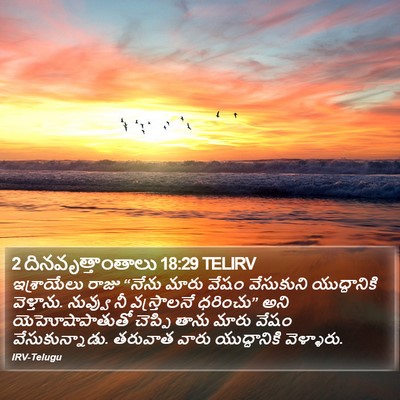 2 దినవృత్తాంతాలు 18:29 TELIRV Bible Verse Image