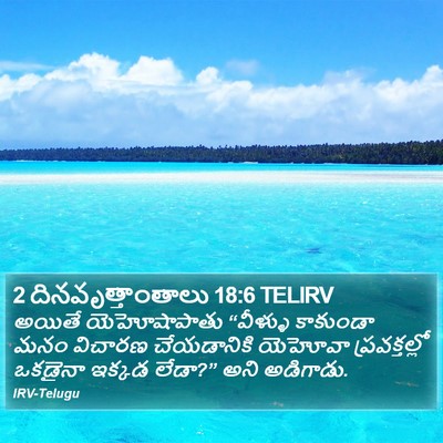 2 దినవృత్తాంతాలు 18:6 TELIRV Bible Verse Image