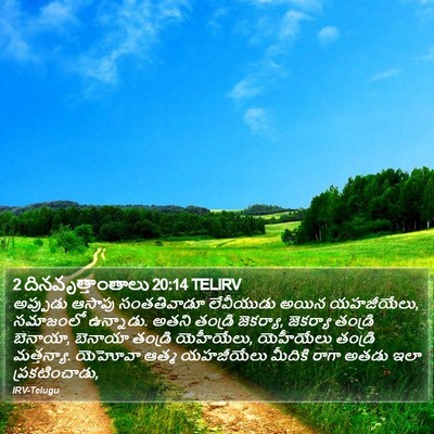 2 దినవృత్తాంతాలు 20:14 TELIRV Bible Verse Image
