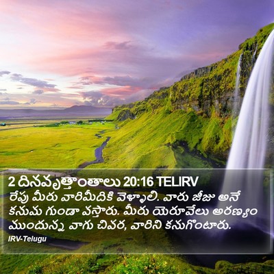 2 దినవృత్తాంతాలు 20:16 TELIRV Bible Verse Image