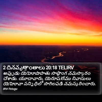 2 దినవృత్తాంతాలు 20:18 TELIRV Bible Verse Image