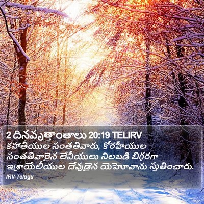 2 దినవృత్తాంతాలు 20:19 TELIRV Bible Verse Image