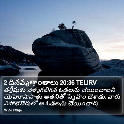2 దినవృత్తాంతాలు 20:36 TELIRV Bible Verse Image