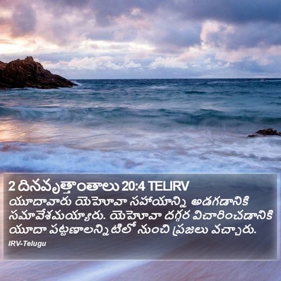 2 దినవృత్తాంతాలు 20:4 TELIRV Bible Verse Image