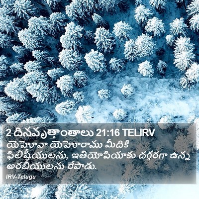 2 దినవృత్తాంతాలు 21:16 TELIRV Bible Verse Image