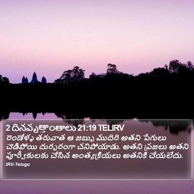 2 దినవృత్తాంతాలు 21:19 TELIRV Bible Verse Image