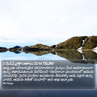 2 దినవృత్తాంతాలు 23:14 TELIRV Bible Verse Image