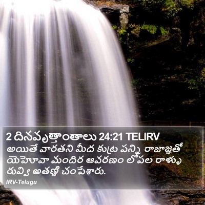2 దినవృత్తాంతాలు 24:21 TELIRV Bible Verse Image