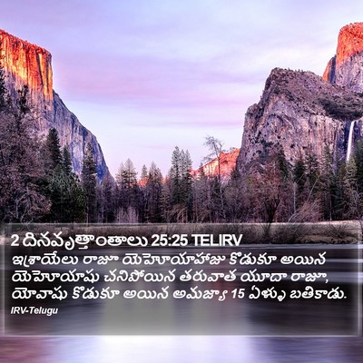 2 దినవృత్తాంతాలు 25:25 TELIRV Bible Verse Image
