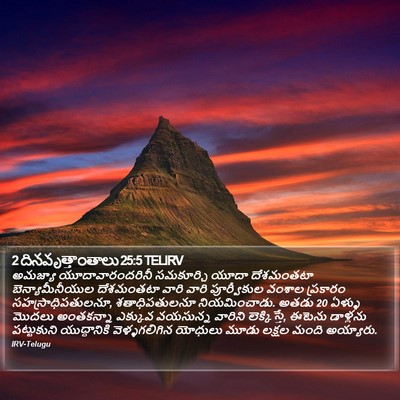 2 దినవృత్తాంతాలు 25:5 TELIRV Bible Verse Image