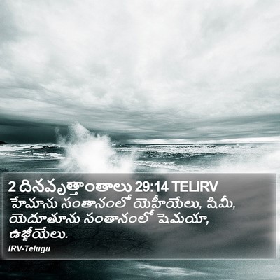 2 దినవృత్తాంతాలు 29:14 TELIRV Bible Verse Image
