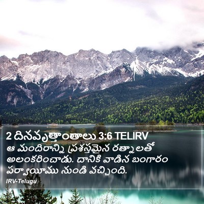 2 దినవృత్తాంతాలు 3:6 TELIRV Bible Verse Image