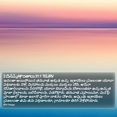 2 దినవృత్తాంతాలు 31:1 TELIRV Bible Verse Image