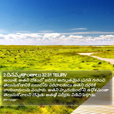 2 దినవృత్తాంతాలు 32:31 TELIRV Bible Verse Image
