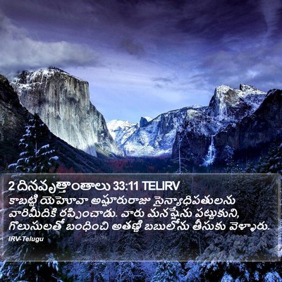 2 దినవృత్తాంతాలు 33:11 TELIRV Bible Verse Image