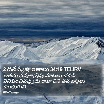 2 దినవృత్తాంతాలు 34:19 TELIRV Bible Verse Image