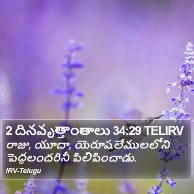 2 దినవృత్తాంతాలు 34:29 TELIRV Bible Verse Image